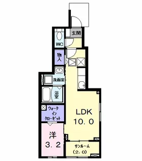 メゾンネオ8(エイト)【1階】の間取り