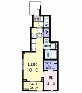 メゾンネオ8(エイト)【1階】の間取り