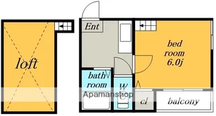 アパートメント51.【2階】の間取り