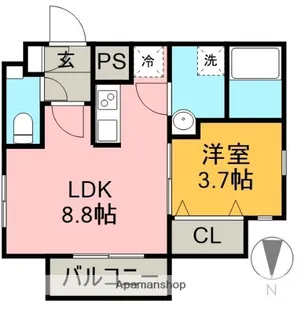 リスケリア向島【1階】の間取り