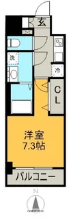 SーRESIDENCE亀島駅前ASCENT.(アセント)【7階】の間取り