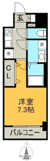 SーRESIDENCE亀島駅前ASCENT.(アセント)【13階】の間取り