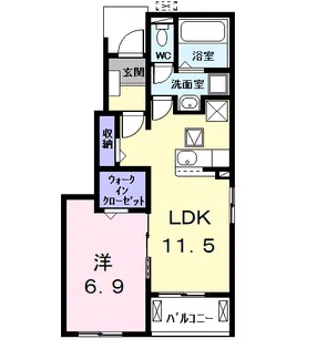 カーサ・セレーノ【1階】の間取り