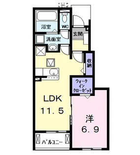 カーサ・セレーノ【1階】の間取り
