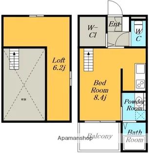Lucie本陣【1階】の間取り