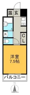 1Kの間取り画像