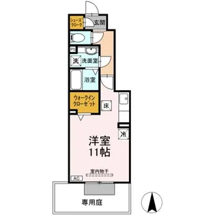 ボンジュール本陣【1階】の間取り