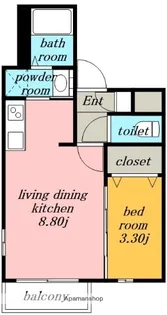 CHERIM中村公園ONYX.【1階】の間取り