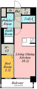 エステムコート名古屋TWIN WEST【14階】の間取り