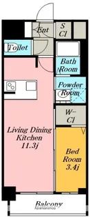 エステムコート名古屋TWIN WEST.【7階】の間取り