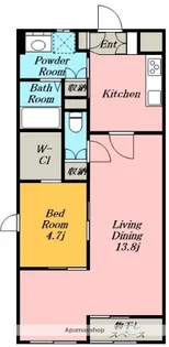 猫ん家 シャトン黄金【1階】の間取り