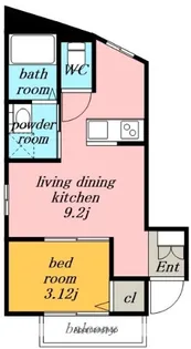 サンレジデンス岩塚.【1階】の間取り
