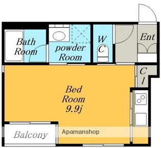 SPACE CUBE HONJIN.【3階】の間取り