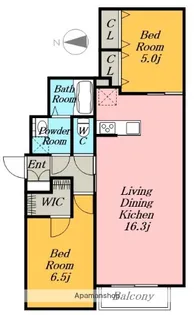 ブルームひまわり.【2階】の間取り