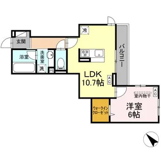 GRAND DーROOM大秋【2階】の間取り