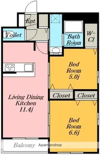 ベルルージュ名駅西.【8階】の間取り