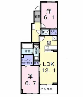 ラフィネ M【1階】の間取り