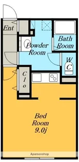 クレストタップ名古屋ウエスト.【1階】の間取り