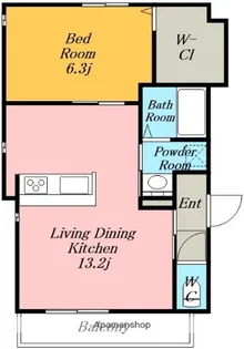 MEIEKI HILLS.【3階】の間取り