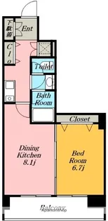CASA+α名駅南【9階】の間取り