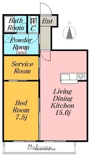 ヒラノマンション.【4階】の間取り