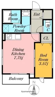 ゼフィール.【3階】の間取り