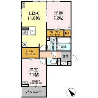 カーサ・セレナ【3階】の間取り