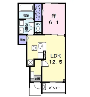 グランディールCー1【1階】の間取り