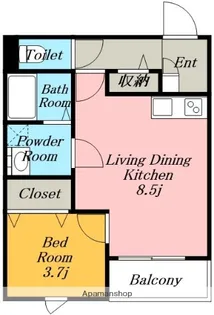 LECOCON中村【1階】の間取り