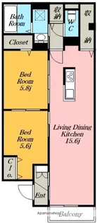 ラシーネ本陣【1階】の間取り