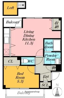 パレットM・T.【4階】の間取り