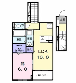 AZガーデン・ソレイユ【2階】の間取り