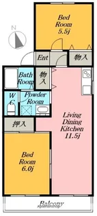 エスポワール ヒビツ.【2階】の間取り