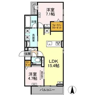 セレスティア草薙町【3階】の間取り