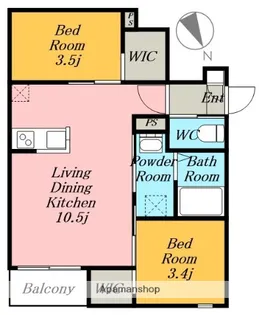REGALEST中村日赤【3階】の間取り