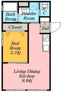 Cedre中村公園【1階】の間取り