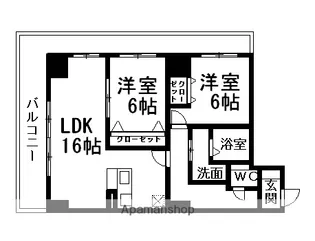 ARDEA【1606号室】の間取り