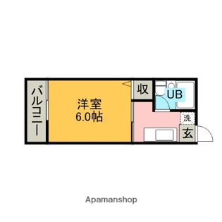 1Kの間取り画像