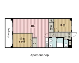 ESPERANZA(エスペランサ)【101号室】の間取り