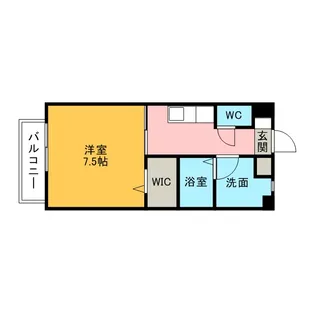 クレアK&K【1階】の間取り