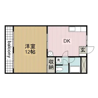 ファミール縦町【106号室】の間取り