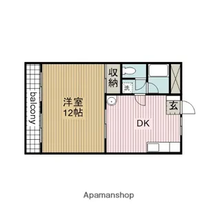 ファミール縦町【105号室】の間取り