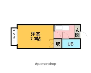 コーポ浅井 Ⅱ【211号室】の間取り