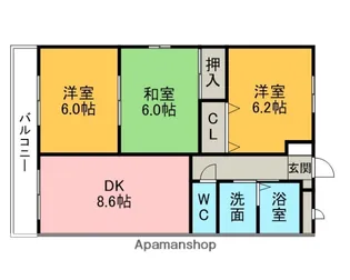 3DKの間取り画像