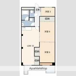 第二大嶽ビル【804号室】の間取り