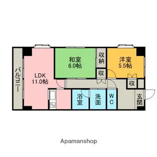 メゾンサルビア【4階】の間取り
