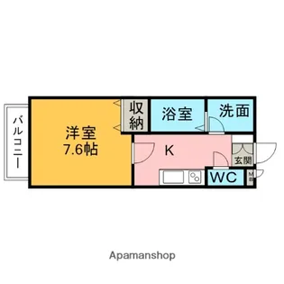 スプリング・ヴィラ【205号室】の間取り