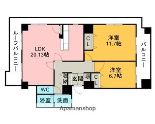 ARDEA【1804号室】の間取り