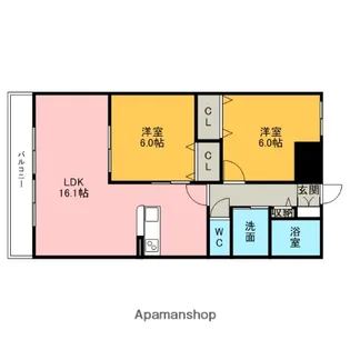 ARDEA【503号室】の間取り