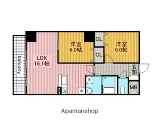 ARDEA【1503号室】の間取り